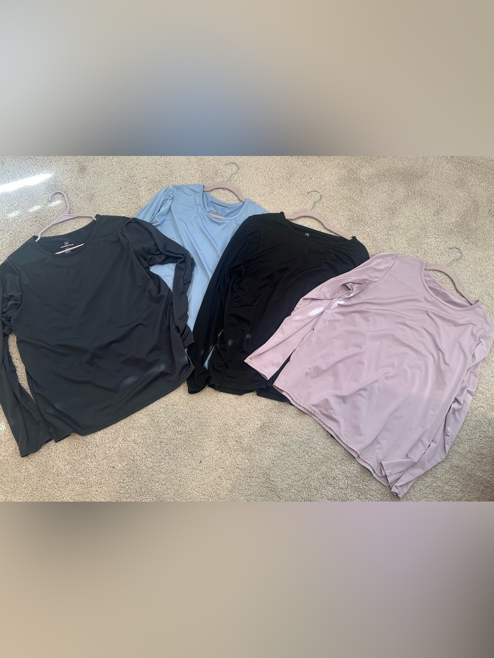 Long-Sleeve/Under scrubs  Women’s Top- Black, Light Blue, Dusty Pink, Charcoal